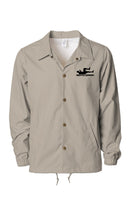 Water Resistant Windbreaker Coaches Jacket blklogo